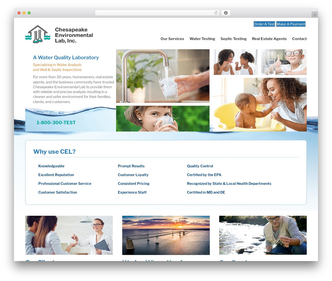 Theme WordPress Chesapeake Environmental Lab Theme - chesapeakeenvironmentallab.com