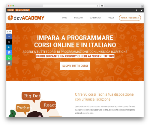 Theme WordPress devACADEMY Theme - devacademy.it