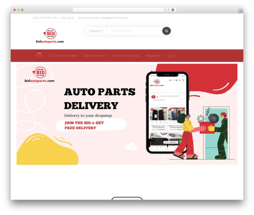 Woocommerce simple auctions WordPress plugin - bidautoparts.com