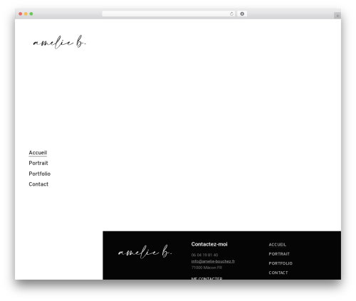 VARA WordPress theme - amelie-bouchez.fr
