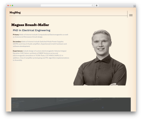 Visual Coffee WordPress theme - magnusbm.dk