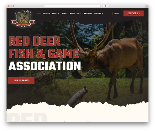 WordPress theme Divi - reddeerfishandgame.com