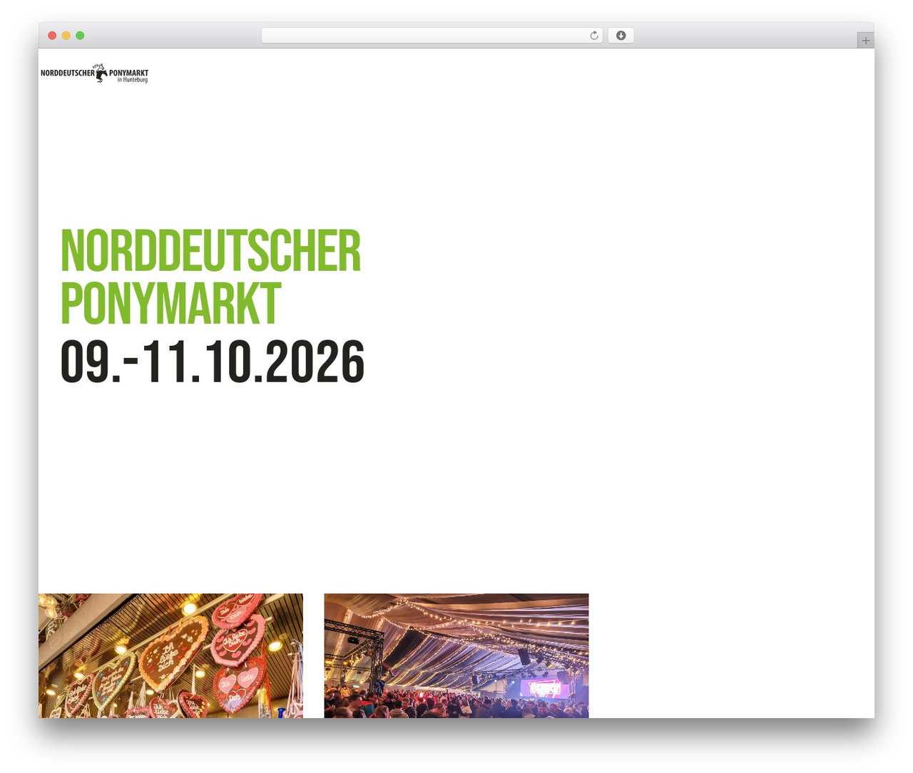 WordPress theme Elementra - ponymarkt-hunteburg.de