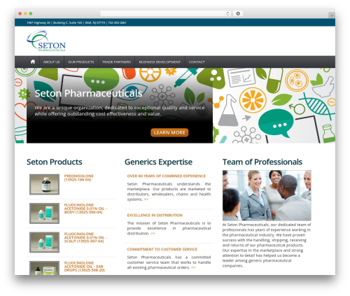 WordPress theme Seton 2014 - setonpharmaceuticals.com