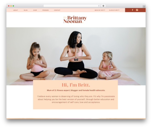 WordPress theme Showit - bybrittanynoonan.com