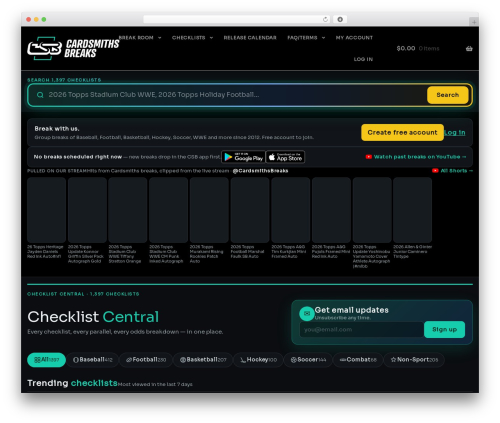 Storefront woocommerce customiser WordPress plugin - cardsmithsbreaks.com