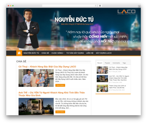 WP theme Olizen - nguyenductu.com