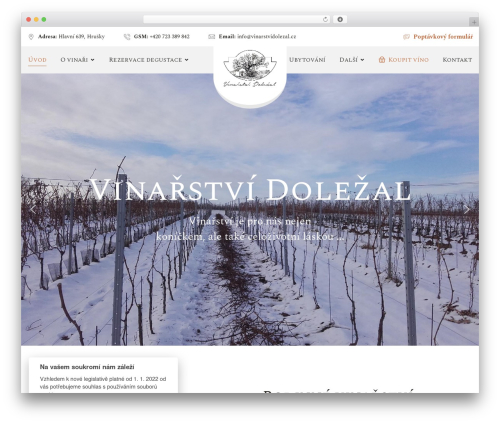 Grand cookie consent WordPress plugin - vinarstvidolezal.cz