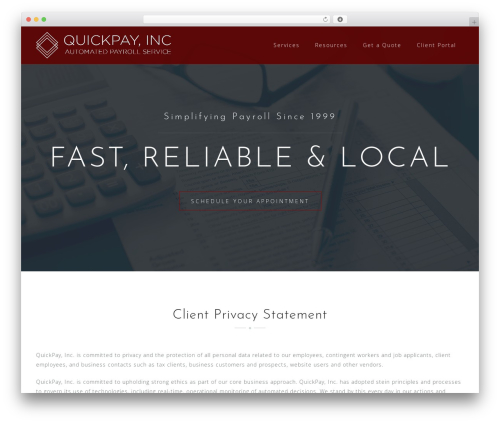 Astrid WordPress theme - quickpayco.com