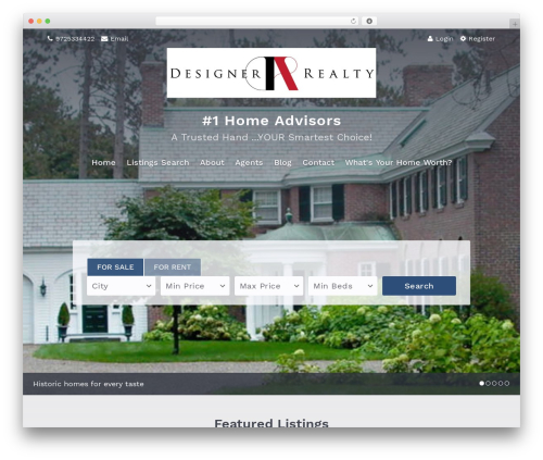 Real Estate Website Builder (placester) free WordPress plugin - designerrealty.com