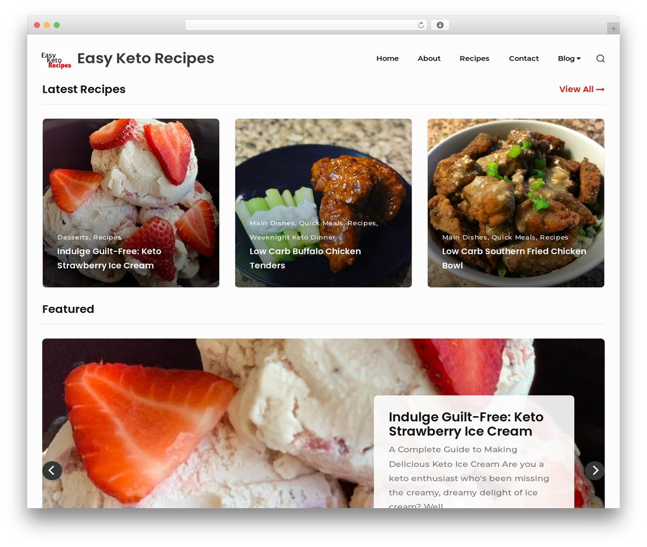 Bayleaf WordPress theme - lowcarbliving.net Bayleaf WordPress theme - lowcarbliving.net