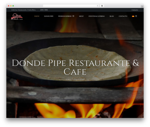 Cristiano best restaurant WordPress theme - dondepipe.com