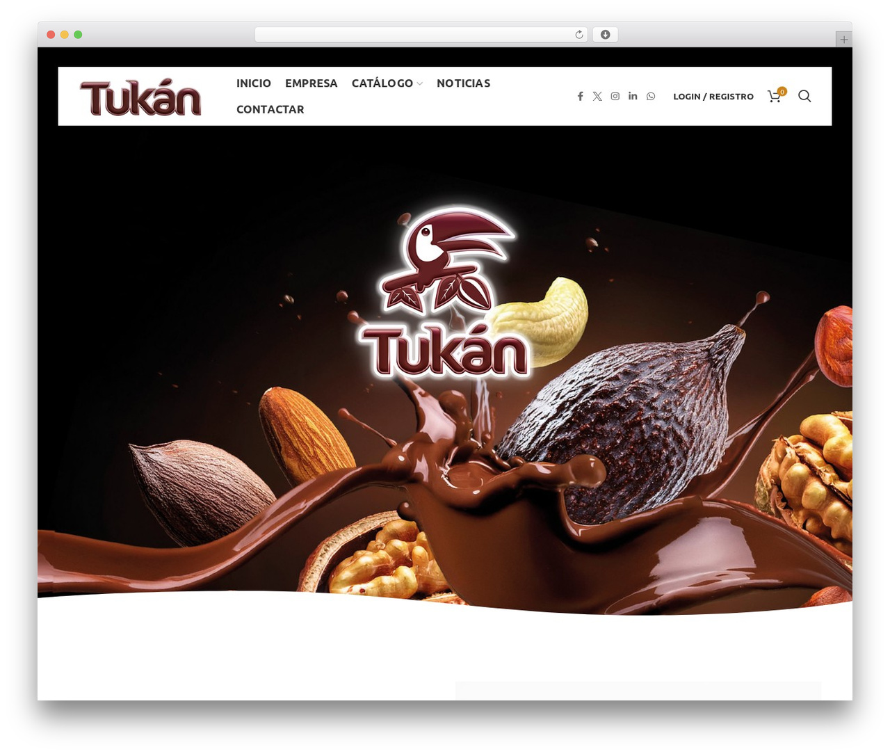 Default WP theme - tukanchocolates.com