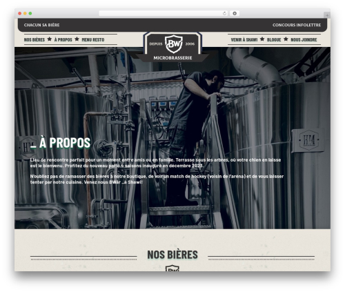 Divi theme WordPress - bwmicrobrasserie.com
