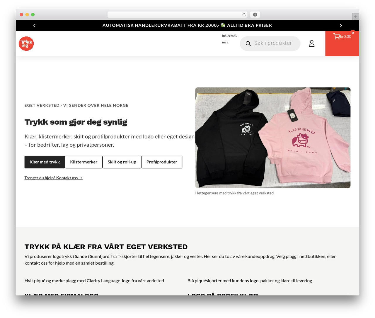 Divi WordPress theme - trykking.no