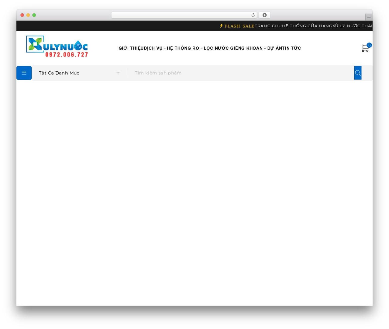Ecomall WordPress theme - congtyxulynuoc.vn