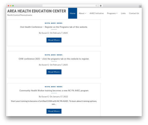 Educenter WordPress theme - ncpaahec.org