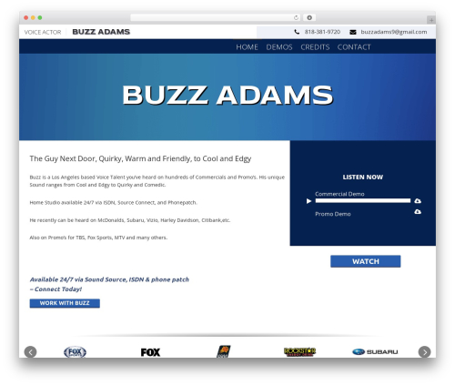 Genesis WP theme - buzzadams.com