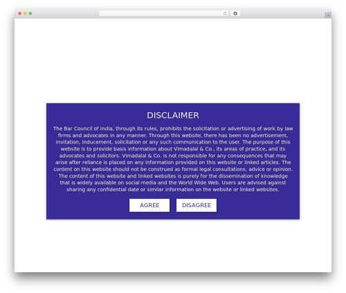juristic WordPress theme - vimadalal.in