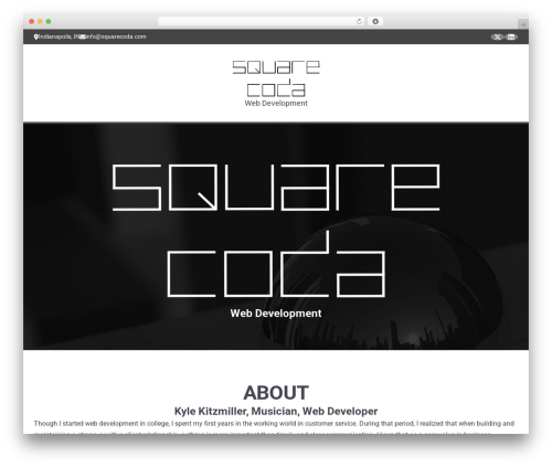 SquareCoda Theme WordPress theme - squarecoda.com