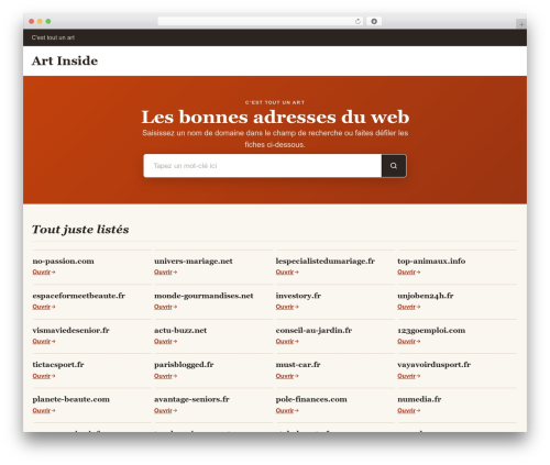 Theme WordPress Maxwell - artinside.fr Theme WordPress Maxwell - artinside.fr