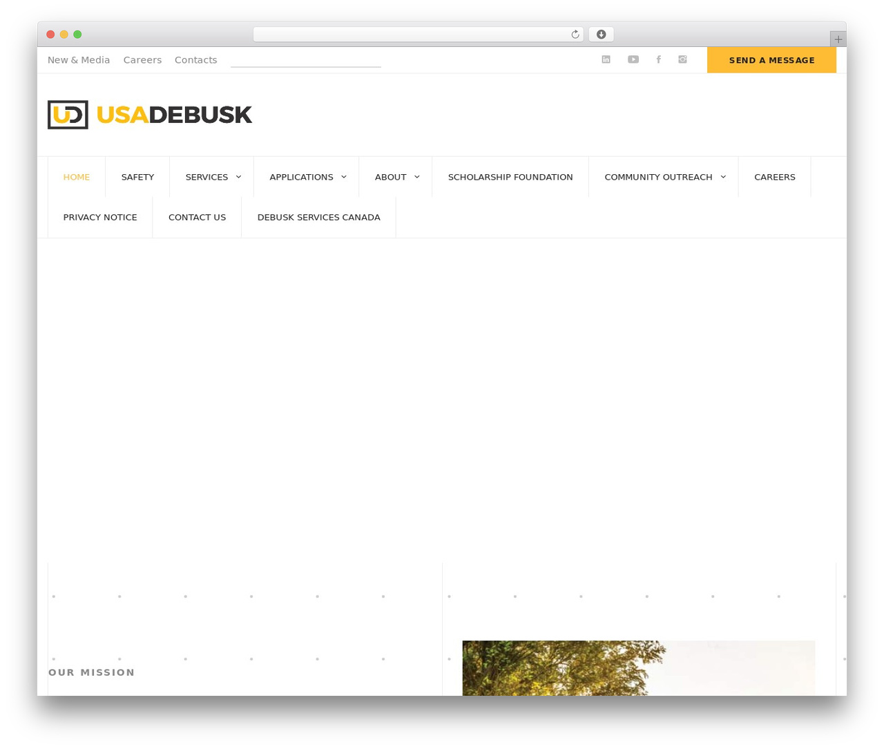 Tractor WordPress theme design - usadebusk.com