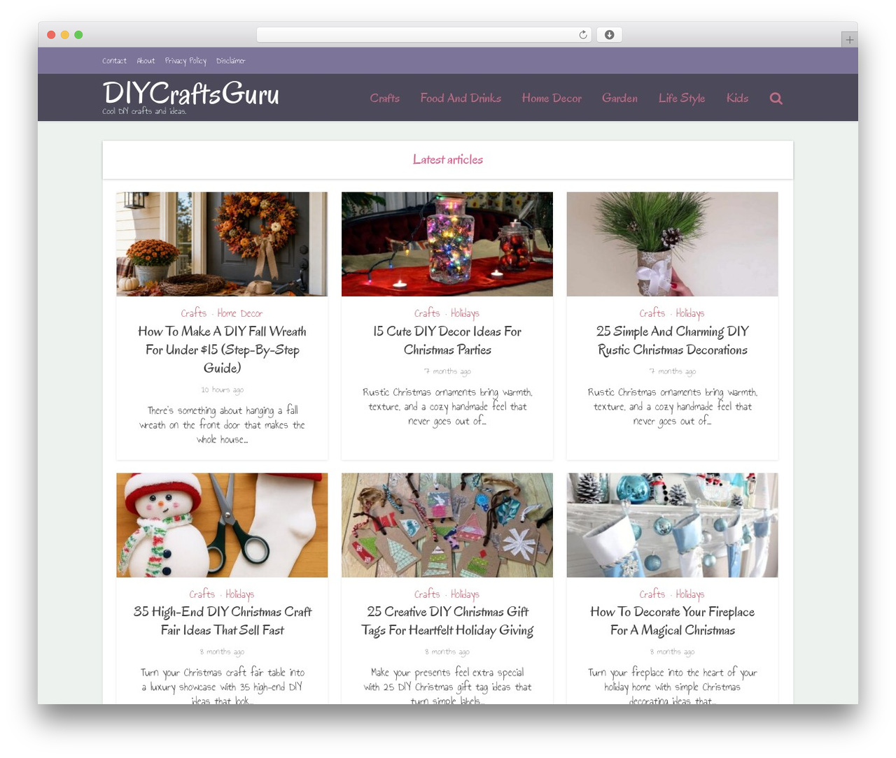 Voice WordPress theme - diycraftsguru.com Voice WordPress theme - diycraftsguru.com
