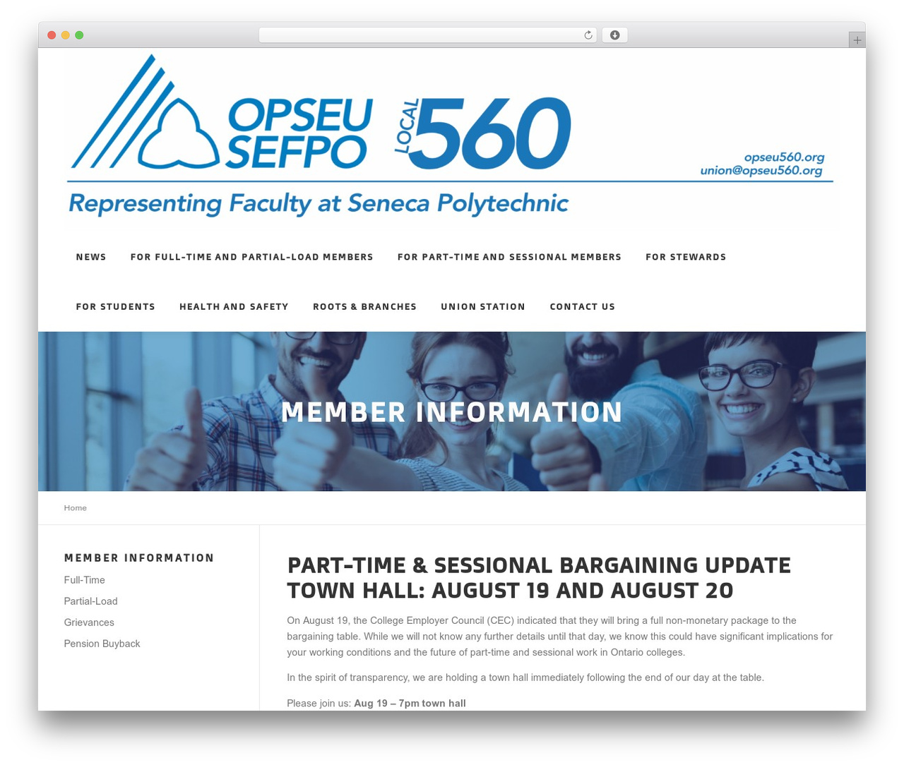 WordPress theme OnePress - opseu560.org