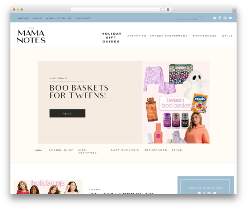 WordPress theme Showit - themamanotes.com