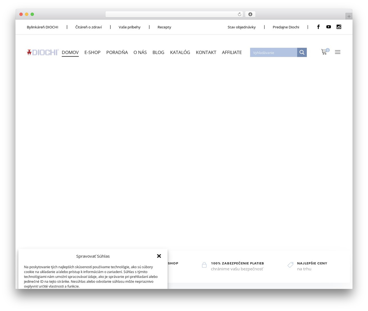 WordPress theme Supro - diochi.sk