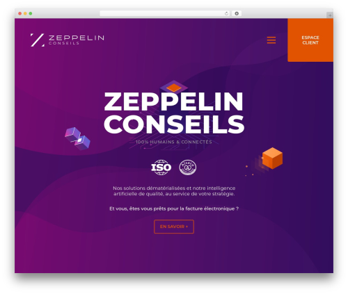 WordPress website theme Data Zeppelin Theme - zeppelin-conseils.com