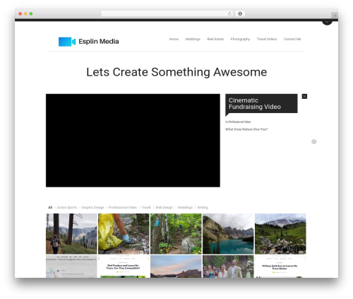 Aware WordPress theme - bricewithaneye.com