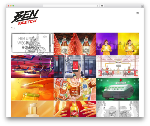 Basic WP theme - bensketch.com