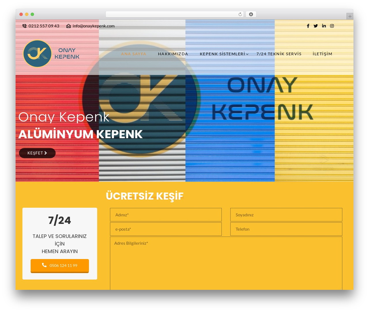 Batiment WordPress website theme - onaykepenk.com
