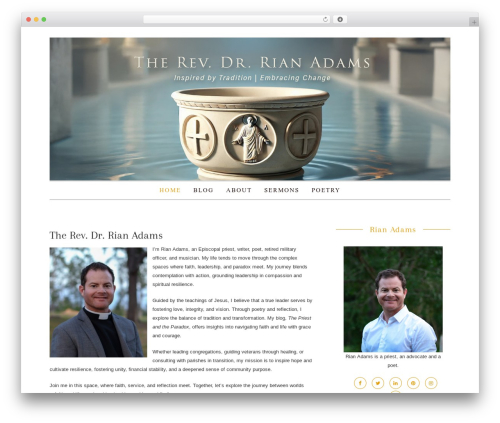 daisy theme WordPress - wrianadams.com