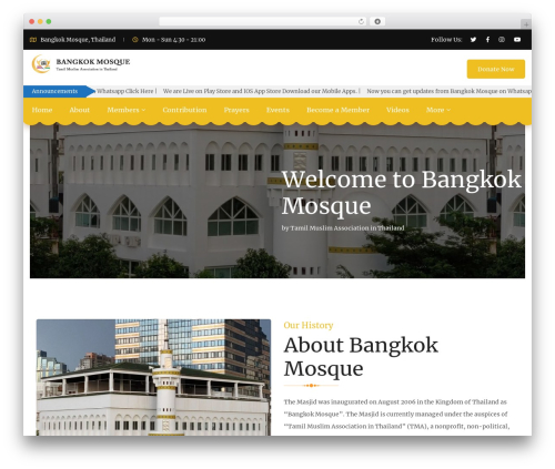 Taqwa top WordPress theme - bangkokmosque.com