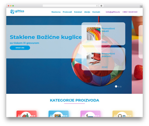 WordPress theme Custom Digital Lab theme - giftico.hr