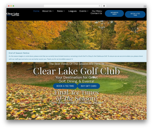 Romethemeform WordPress plugin - clearlakegolfclub.com
