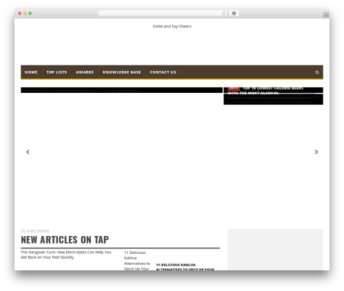 WordPress theme Infra Premium Theme - smileandsaycheers.com