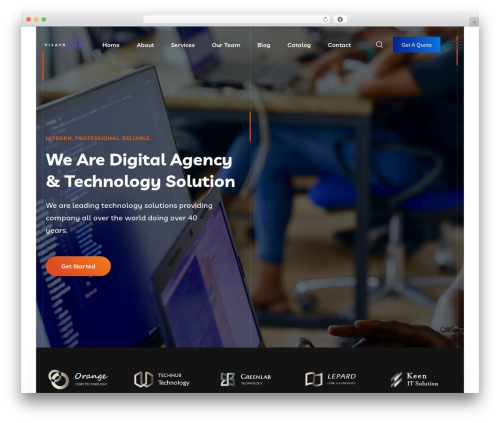 Braintech company WordPress theme - vijaysdesign.com