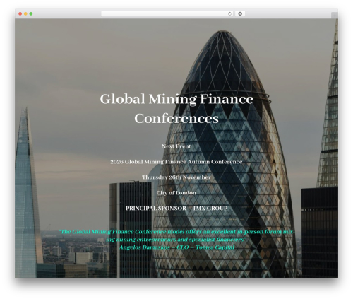 Constructor WordPress page theme - global-mining-finance.com