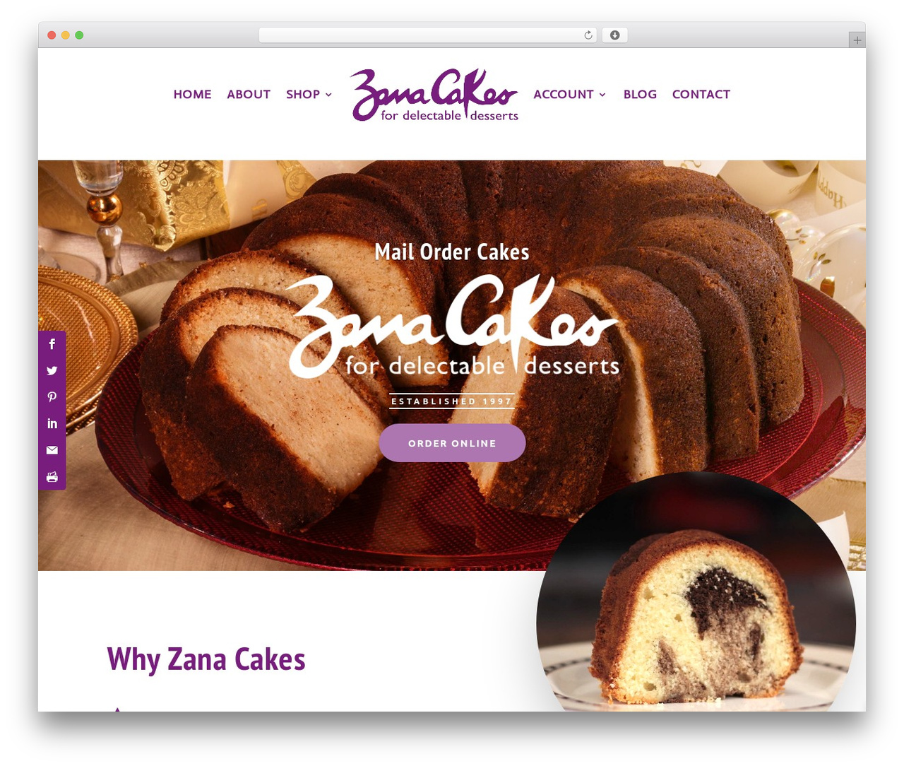 Extra WordPress theme - zanacakes.com Extra WordPress theme - zanacakes.com