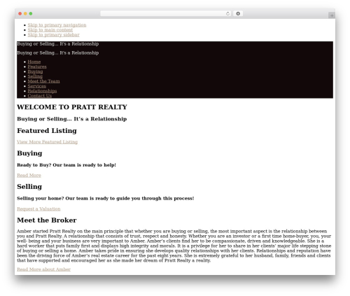 Genesis WordPress theme - prattrealty.net