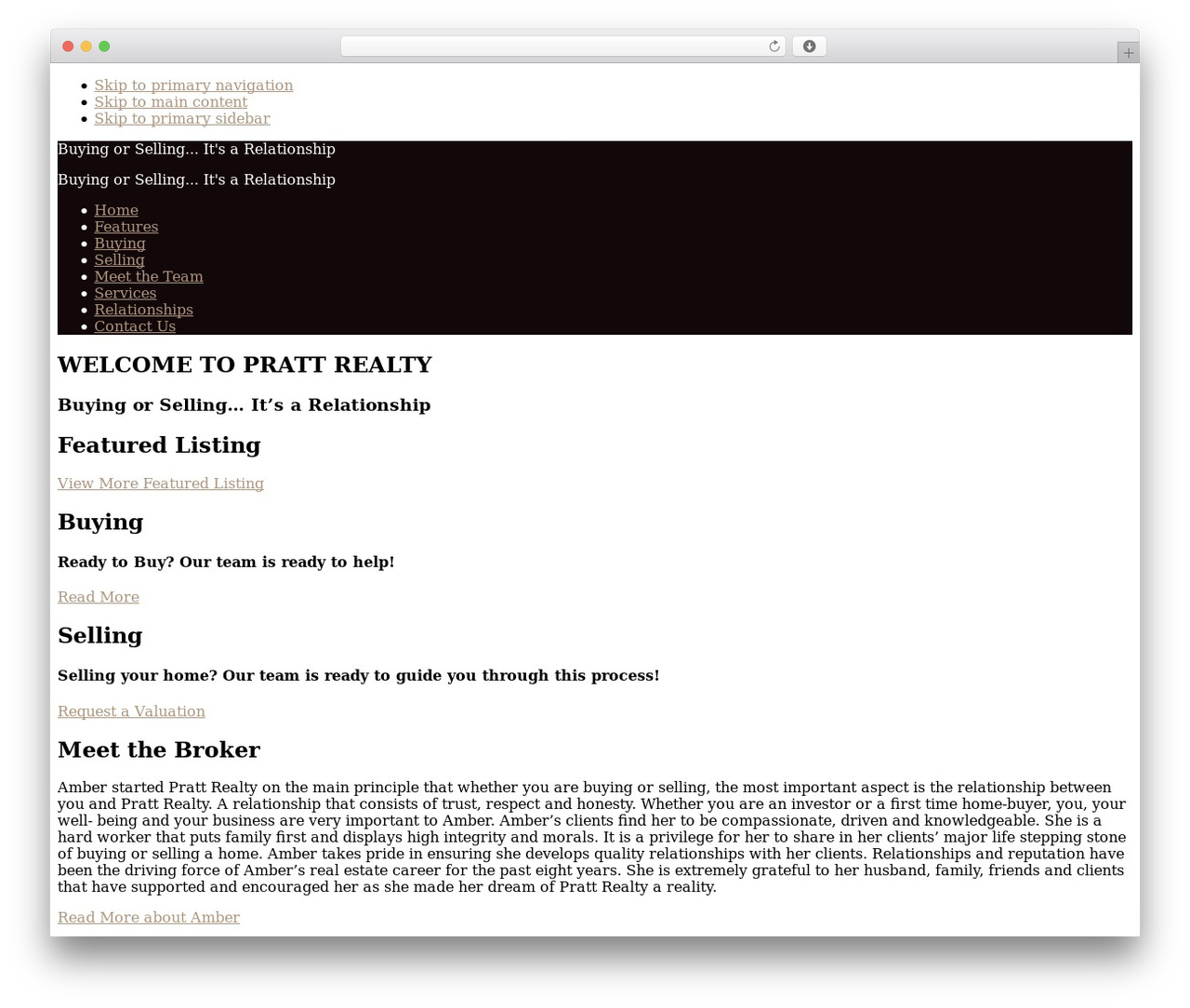 Genesis WordPress theme - prattrealty.net Genesis WordPress theme - prattrealty.net