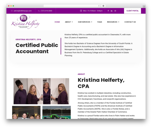 Helferty WordPress theme - helfertycpa.com