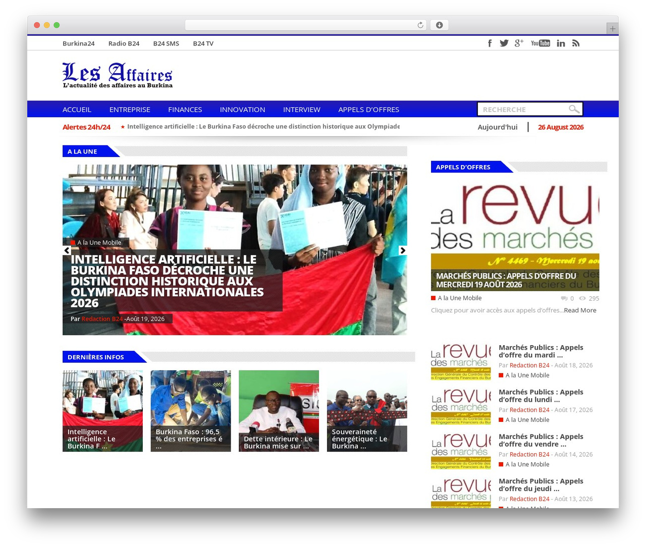 Observer WP theme - lesaffairesbf.com Observer WP theme - lesaffairesbf.com
