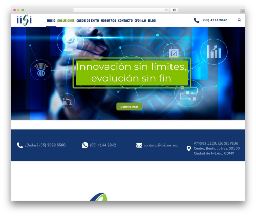 Setech WordPress website theme - iisi.com.mx
