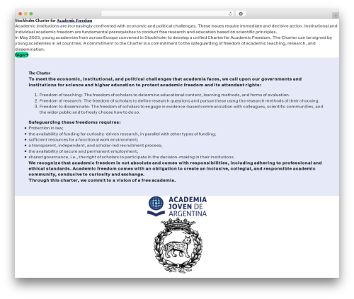 Theme WordPress G-Theme® - academicfreedom.eu