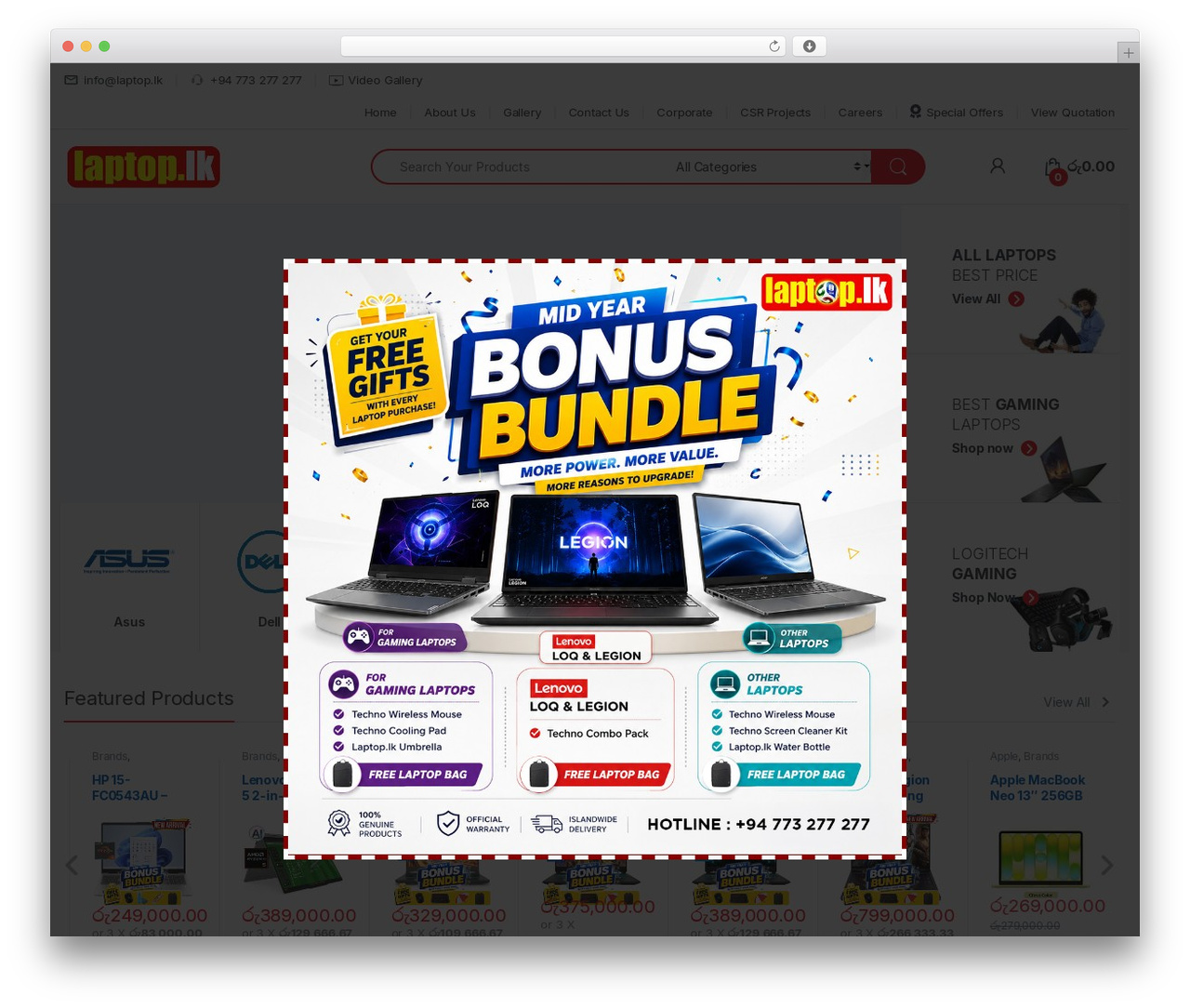 Theme WordPress Electro - laptop.lk