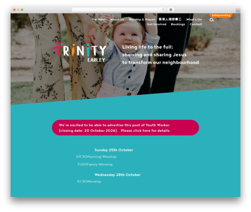 Trinity Earley WordPress theme - trinityearley.co.uk